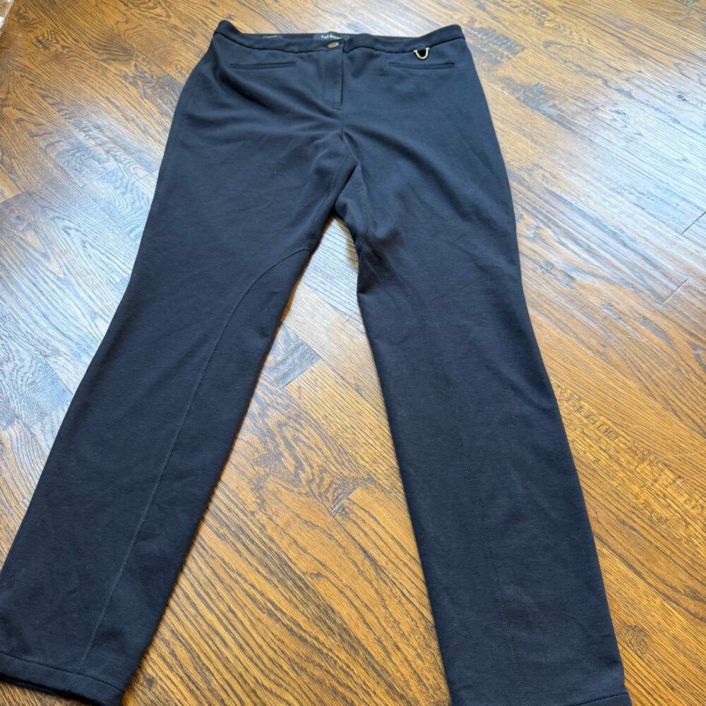 Talbots Pants Black Trousers Dalton Equestrian Slim Leg Stretch Womens Size 8